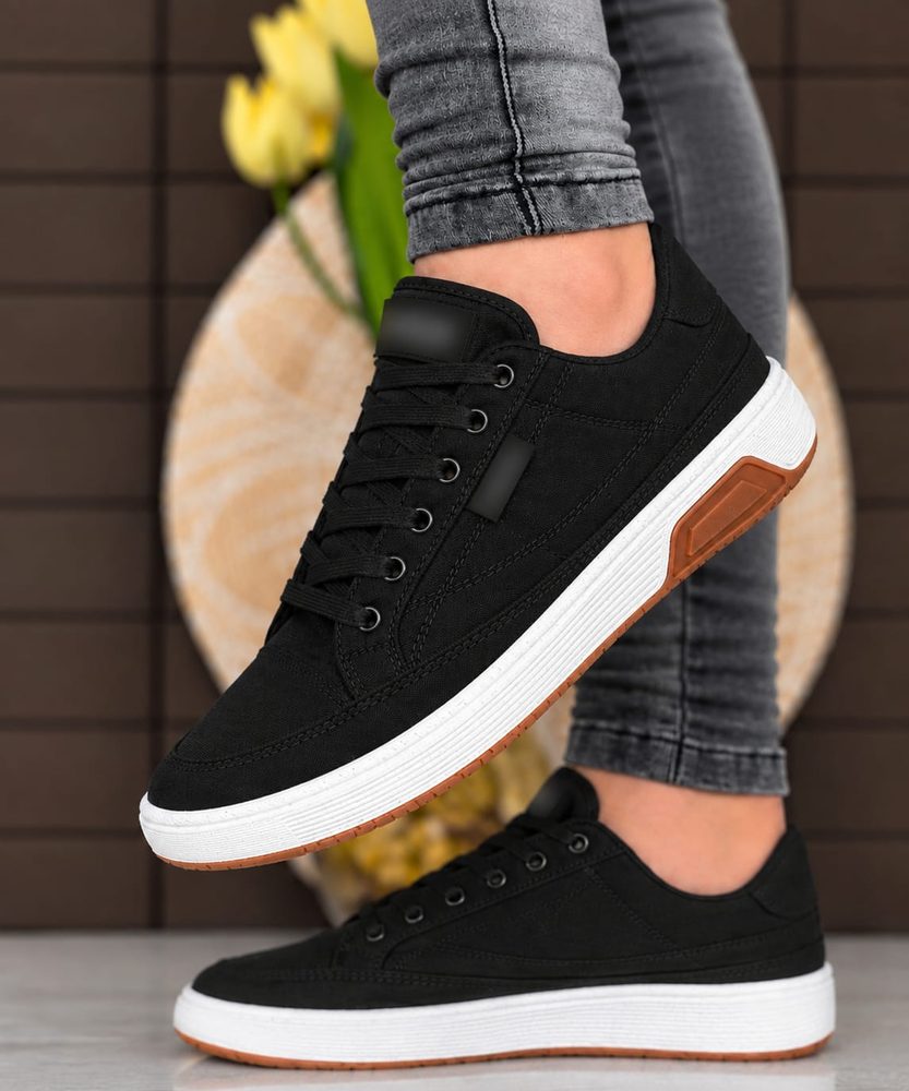 Zapato casual Nana Shoes Negro con suela marrón